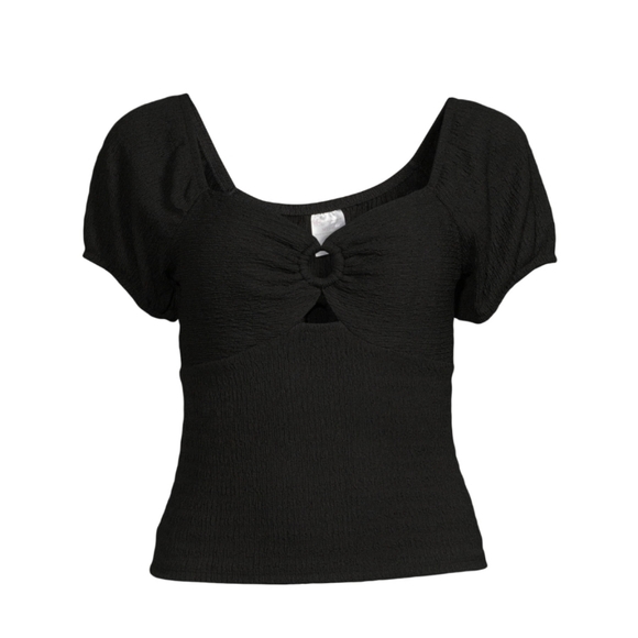 No Boundaries Tops - NB Black Pucker Knit Top XXL
